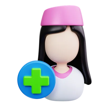 Infirmière  3D Icon