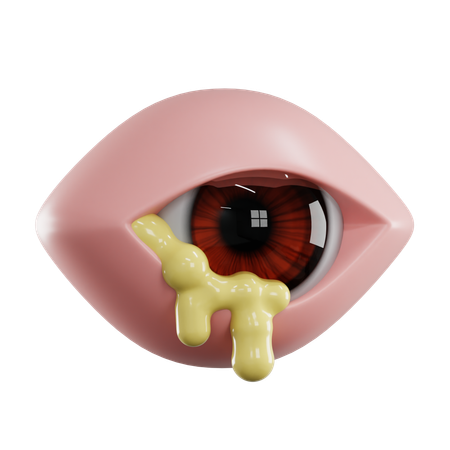 Infizierte Augen  3D Icon