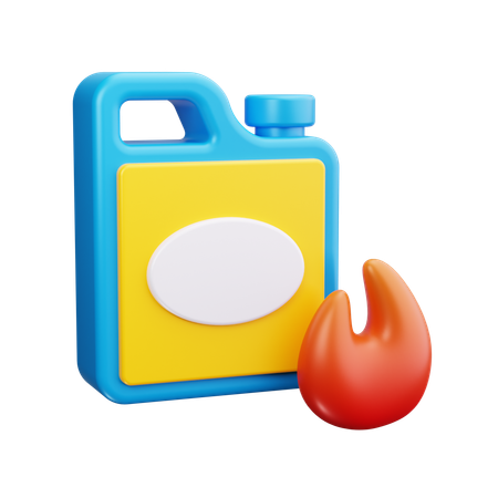 Inflamável  3D Icon