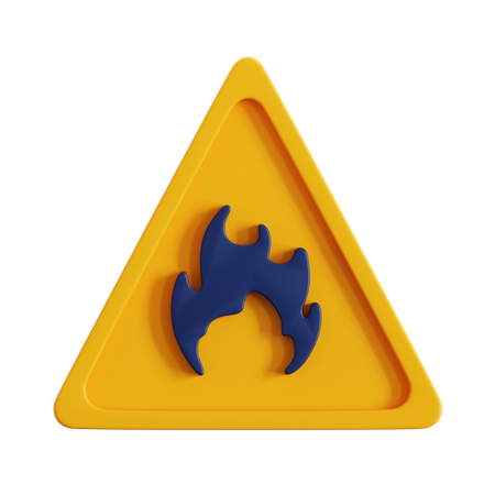 Inflammable  3D Icon