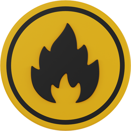 Inflammable  3D Icon