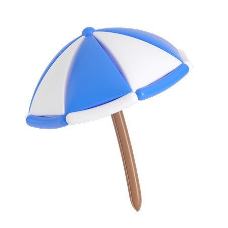 Inflatable Beach Parasol  3D Icon