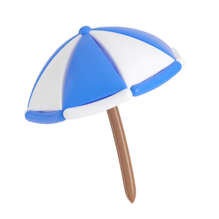 Inflatable Beach Parasol Illustration In 3 D Design 3D Icon