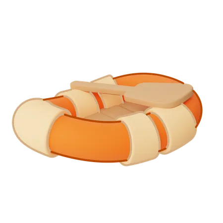 Inflatable boat  3D Icon