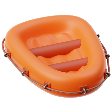 Inflatable Boat  3D Icon