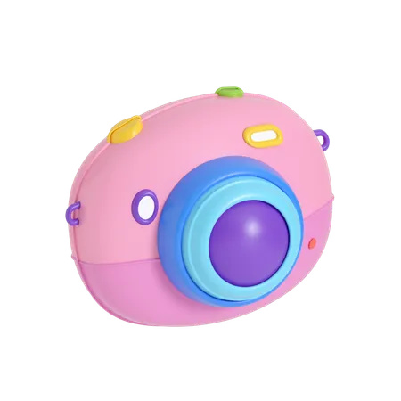 Inflatable Camera Illustration In 3 D Design 3D Icon