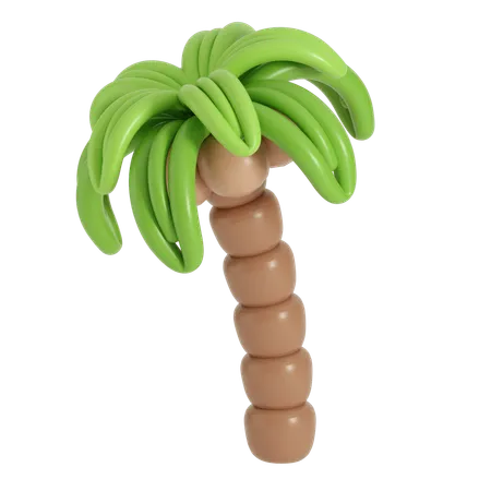 Inflatable Coconut Tree Illustration In 3 D Design 3D Icon