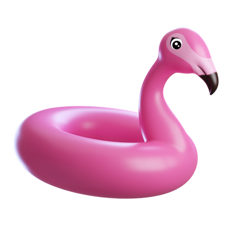 Inflatable Flamingo  3D Icon