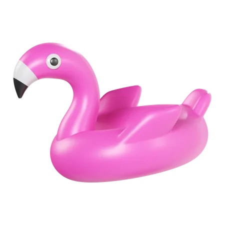 Inflatable Flamingo  3D Icon