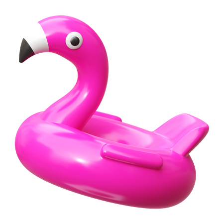 Inflatable Flamingo  3D Icon