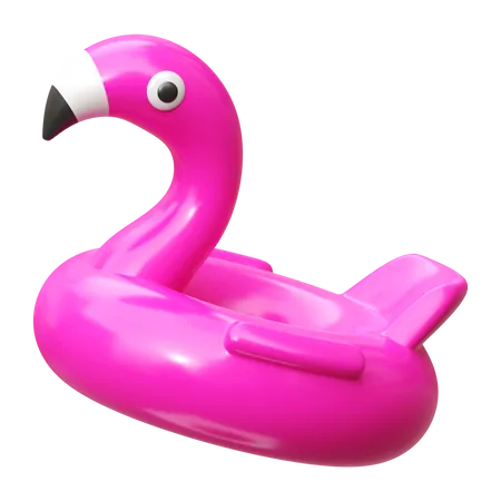 Inflatable Flamingo  3D Icon