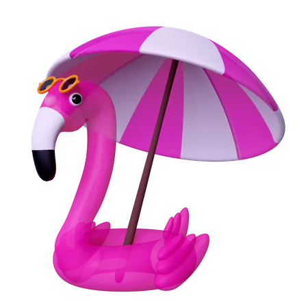 Inflatable Flamingo  3D Icon