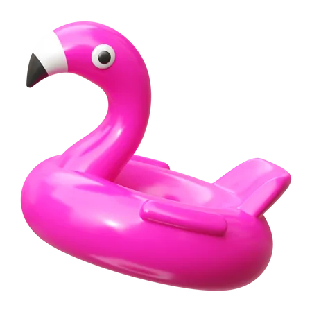 Inflatable Flamingo 3 D Illustration Icon 3D Icon