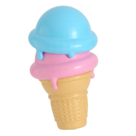 Inflatable Ice Cream Cone  3D Icon