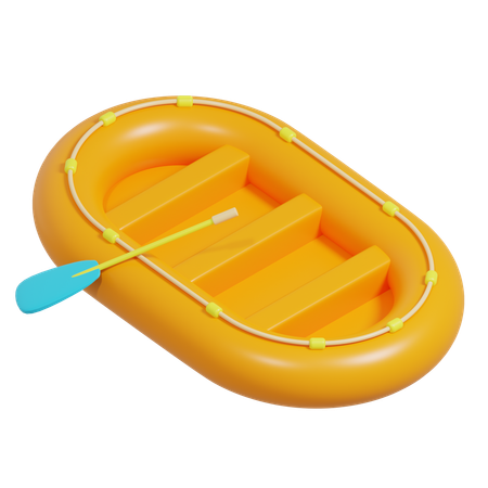 Inflatable Lifeboat  3D Icon