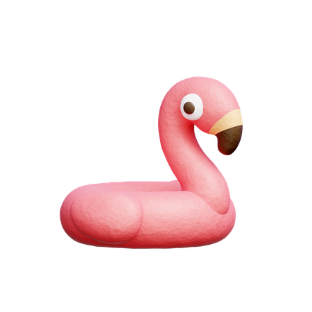 Inflatable Pink Flamingo  3D Icon