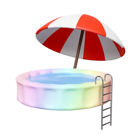 Inflatable Pool  3D Icon