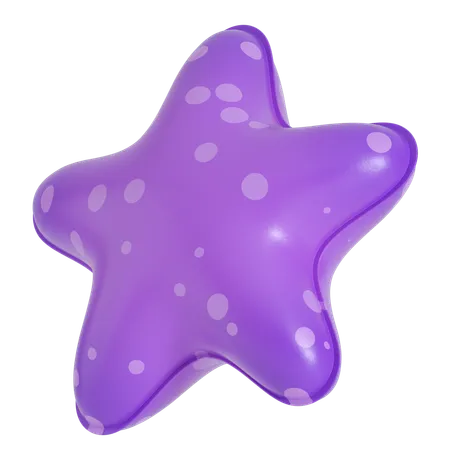 Inflatable Starfish Illustration In 3 D Design 3D Icon