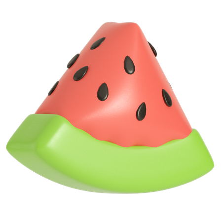 Inflatable Watermelon Slice  3D Icon