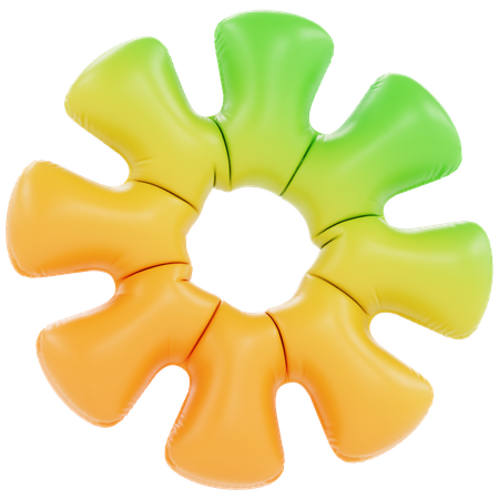 Inflate Flower  3D Icon