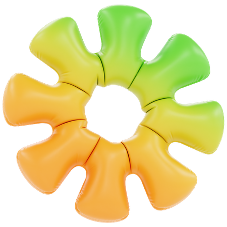 Inflate Flower  3D Icon