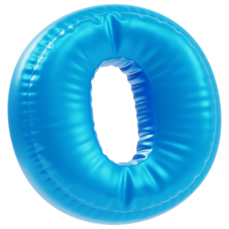 Inflated 0  3D Icon