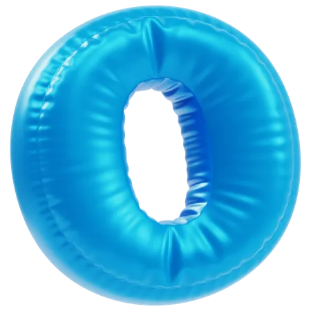 Inflated 0  3D Icon