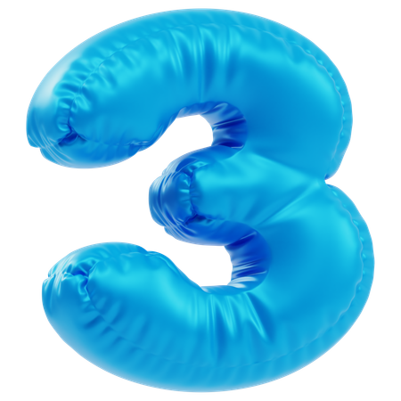 Inflated 3  3D Icon