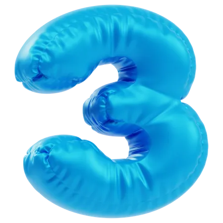 Inflated 3  3D Icon