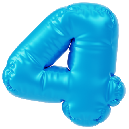 Inflated 4  3D Icon