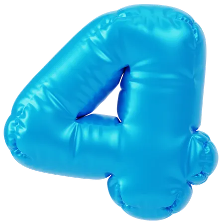 Inflated 4  3D Icon