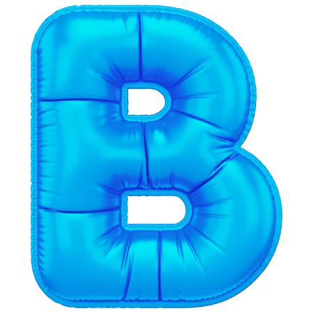 Inflated B  3D Icon