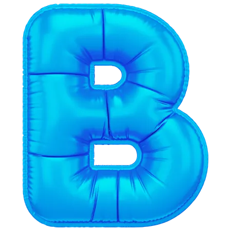Inflated B  3D Icon