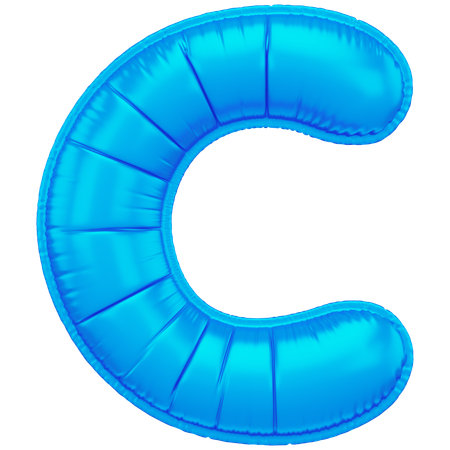 Inflated C  3D Icon