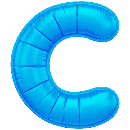 Inflated C  3D Icon