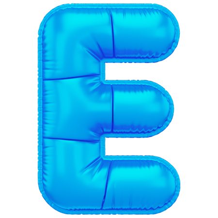 Inflated E  3D Icon