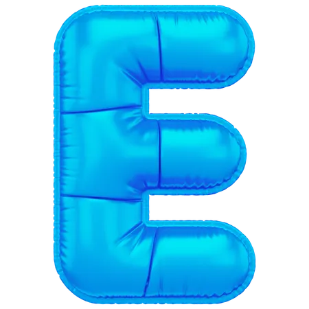 Inflated E  3D Icon