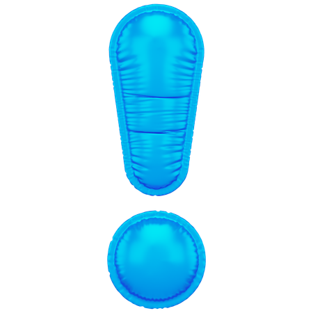 Inflated Exclamation  3D Icon