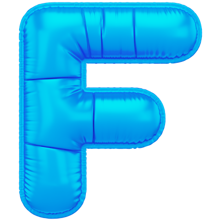Inflated F  3D Icon