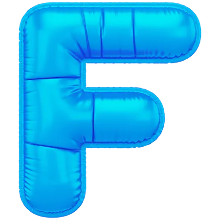 Inflated F  3D Icon