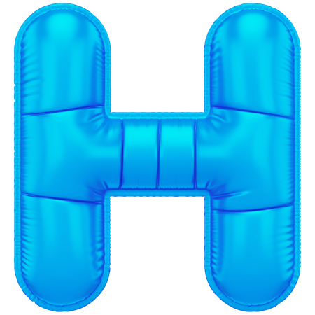 Inflated H  3D Icon