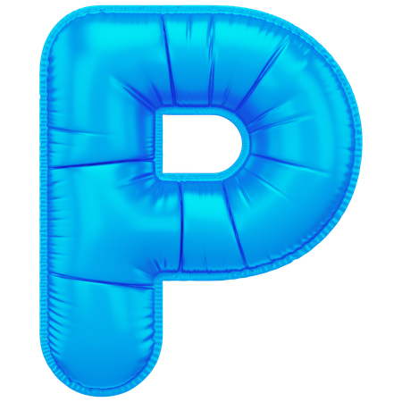 Inflated P  3D Icon