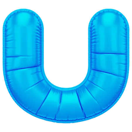 Inflated U  3D Icon