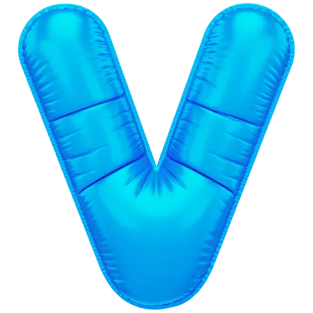Inflated V  3D Icon