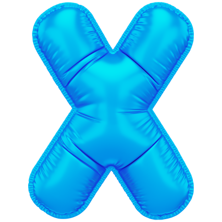 Inflated X  3D Icon