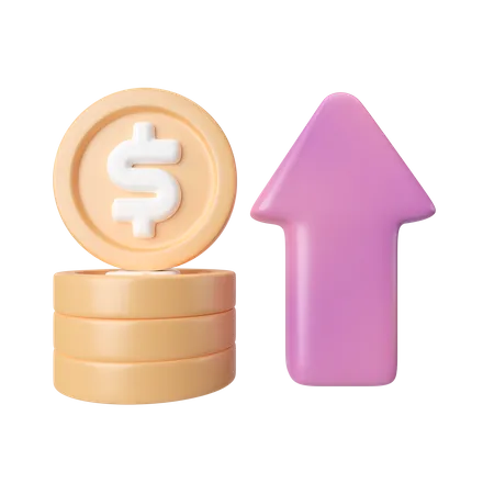 This Is Inflation 3 D Render Illustration Icon High Resolution Png File Isolated On Transparent Background Available 3 D Model File Format BLEND OBJ FBX 3D Icon