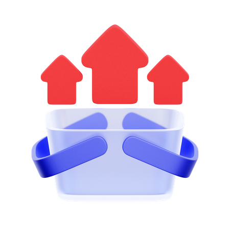 인플레이션율  3D Icon