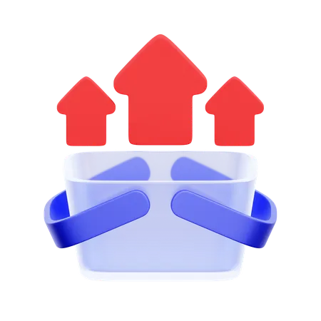 인플레이션율  3D Icon