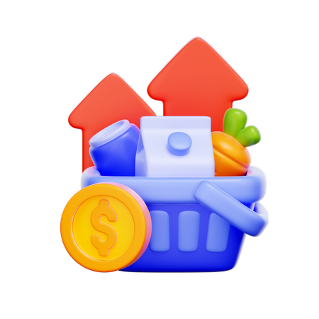 Inflation Rate  3D Icon
