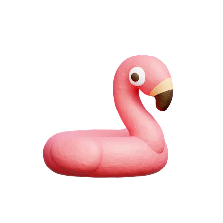 Flamingo rosa inflável  3D Icon